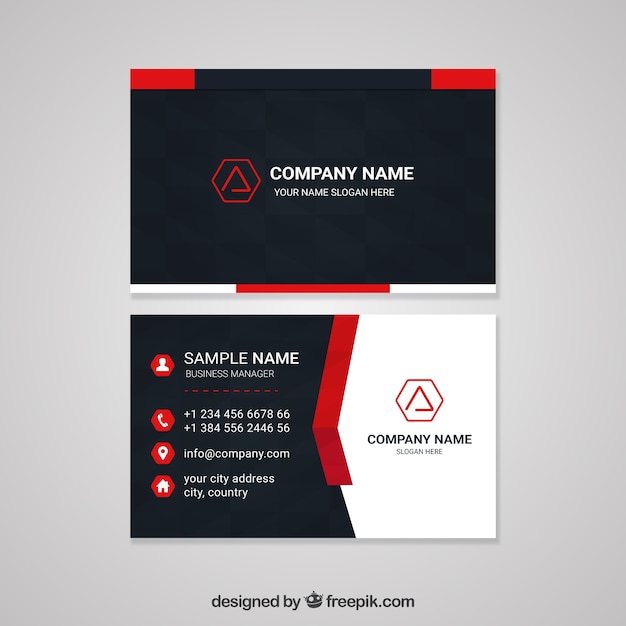 Corporate abstract card