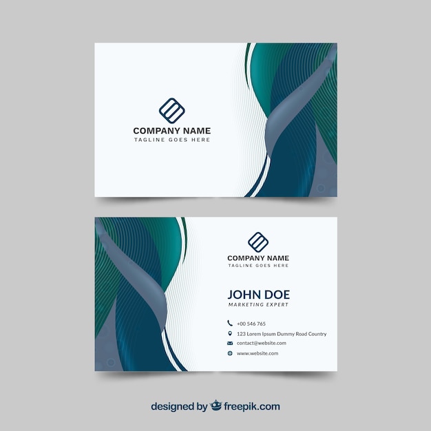 Free vector corporate abstract card