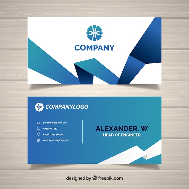 Corporate abstract card