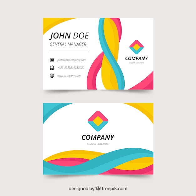 Corporate abstract card