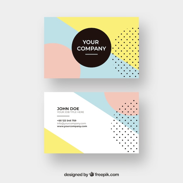 Corporate abstract card