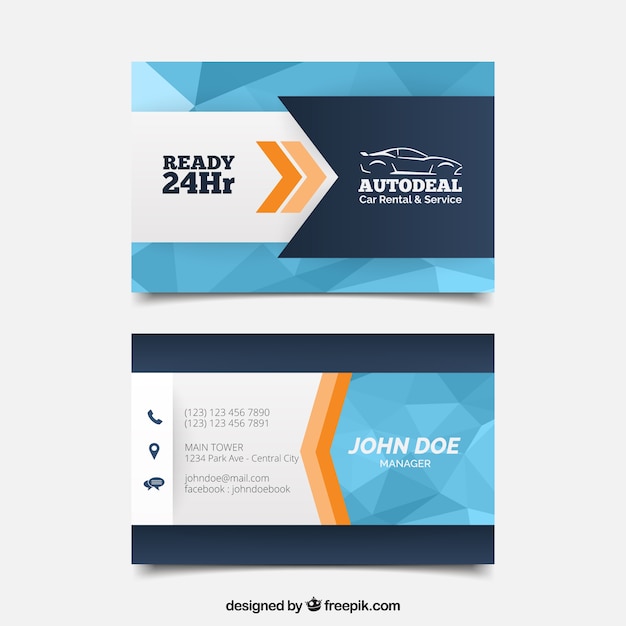 Corporate abstract card