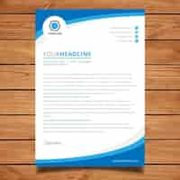 Free vector corporate blue brochure template