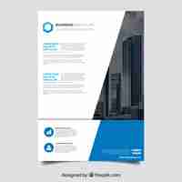 Free vector corporate brochure template