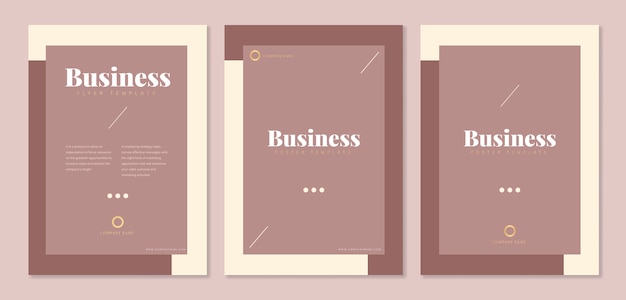 Corporate brochure templates