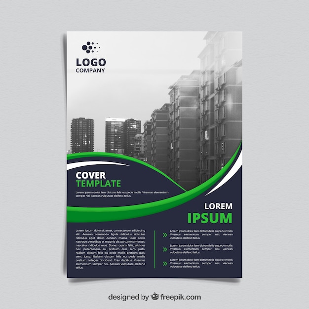 Free vector corporate brochures template