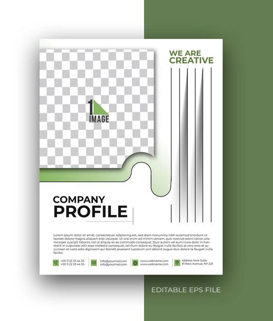 Шаблон дизайна брошюры плаката корпоративного бизнеса A4