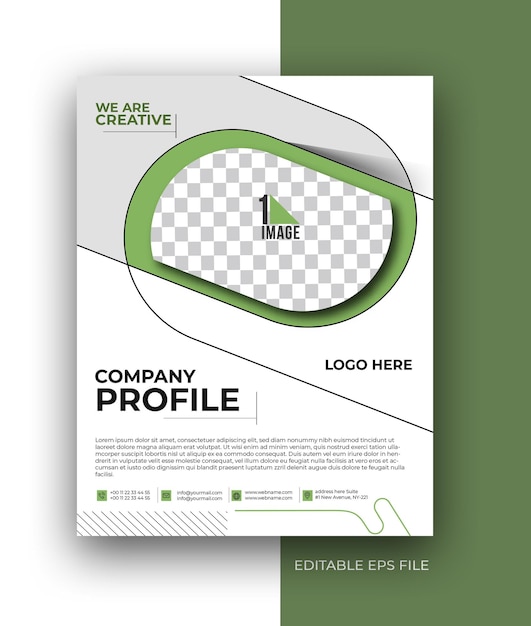 Free vector corporate business a4 flyer poster brochure design template