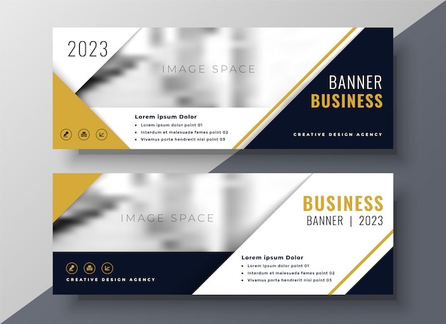Corporate business banner design template