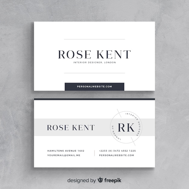 Corporate business card design