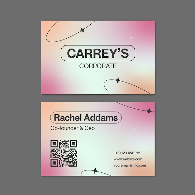Corporate business card template design