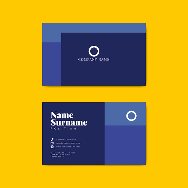 Corporate business card template