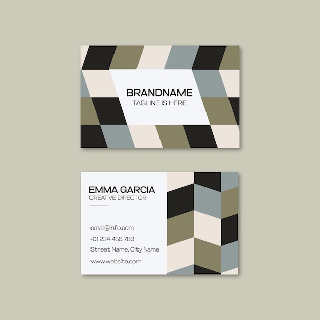 Corporate business card template