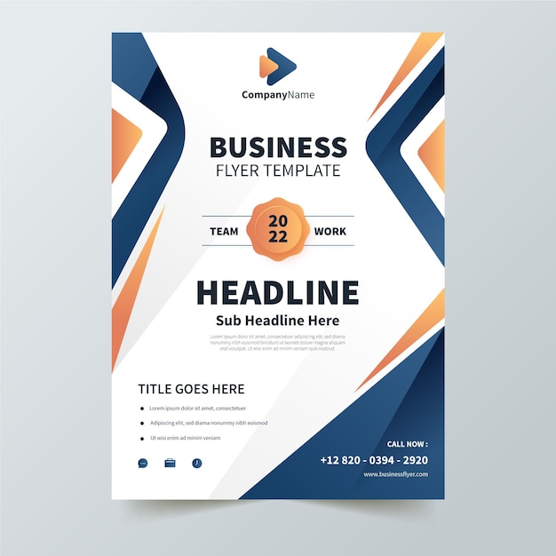 Corporate business flyer template