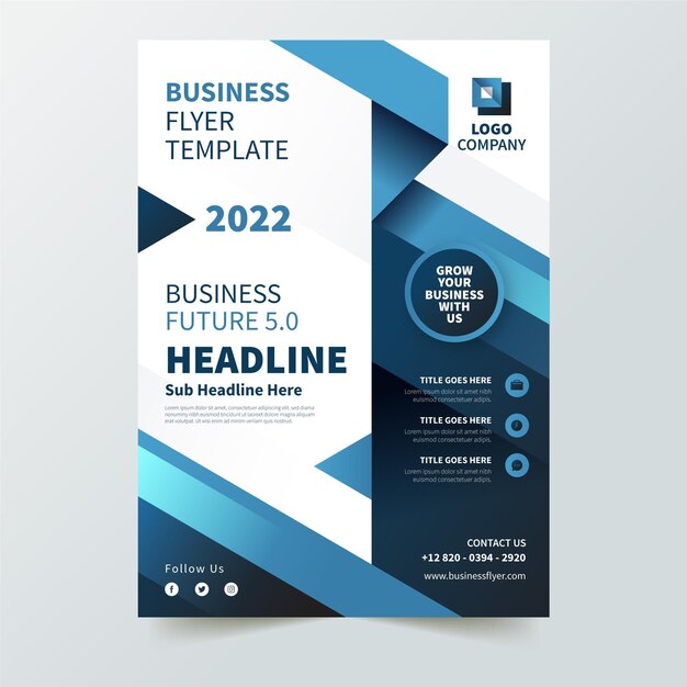 Corporate business flyer template