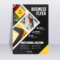 Free vector corporate business flyer template