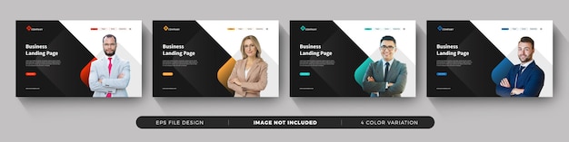 Corporate business landing page template