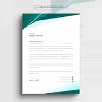 Free vector corporate business letterhead design template