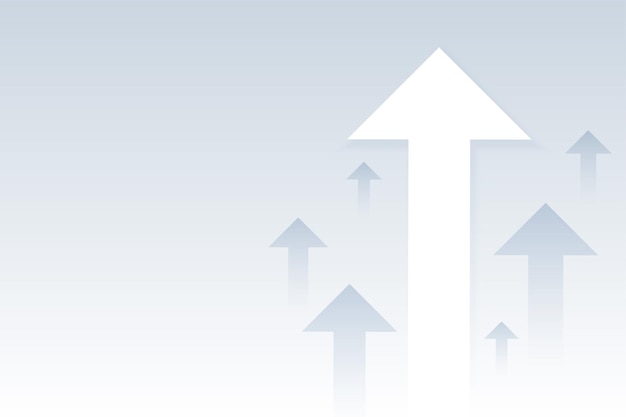 무료 벡터 위쪽 방향 벡터를 향한 기업 경제 성장 화살표