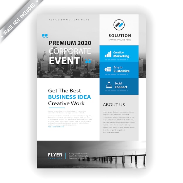 corporate event flyer template