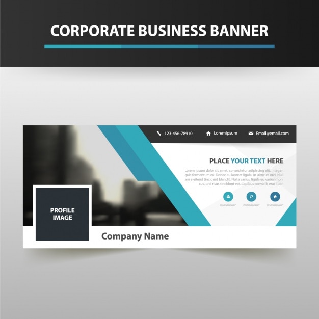 Free vector corporate facebook cover