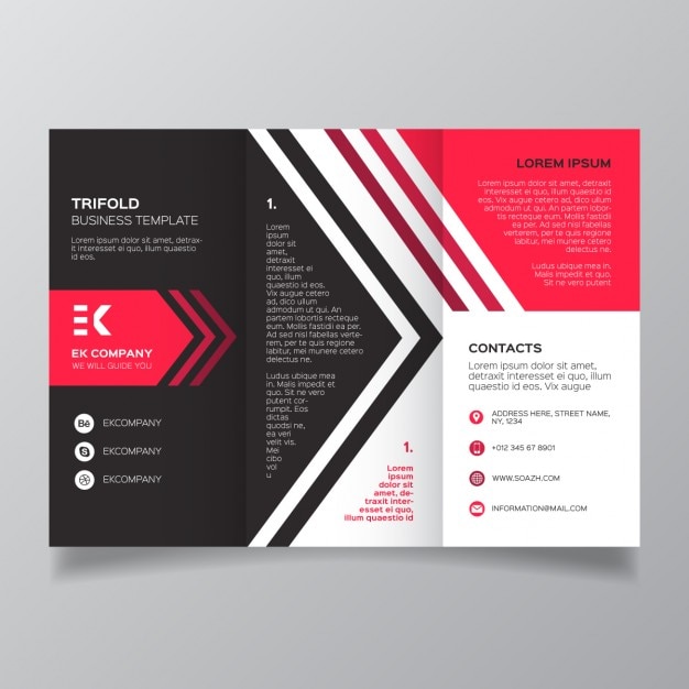 Corporate geometric modern brochure template