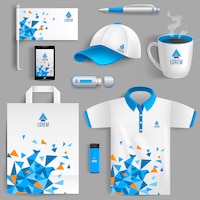 Corporate identity blue