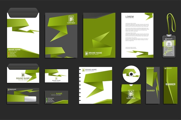 Free vector corporate identity business set design