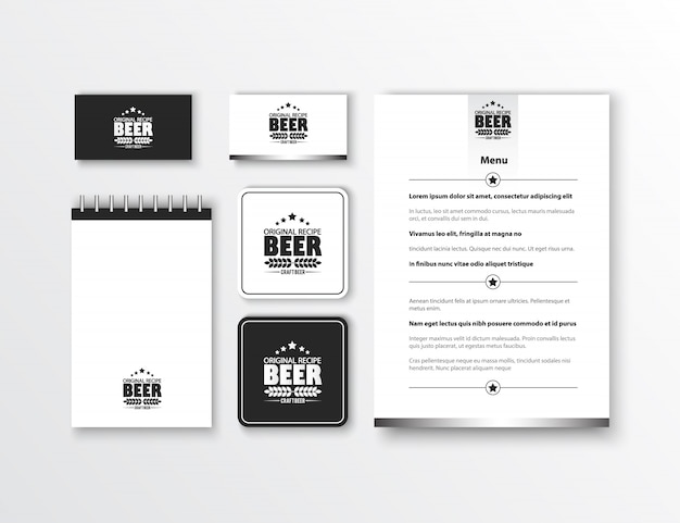 Free vector corporate identity. classic stationery template design. documentation for business.