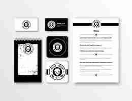 Free vector corporate identity. classic stationery template design. documentation for business.