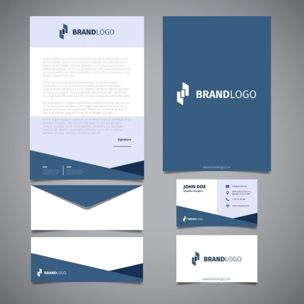 Free Vector corporate identity elements