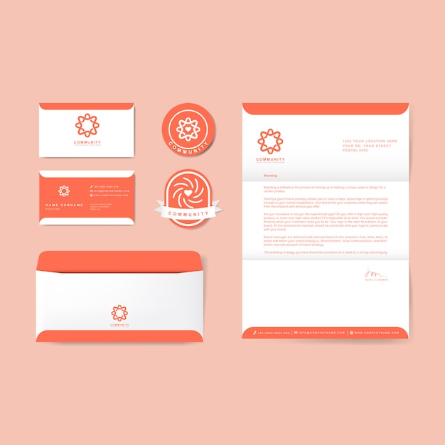 Free vector corporate identity