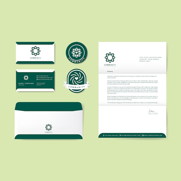 Free vector corporate identity