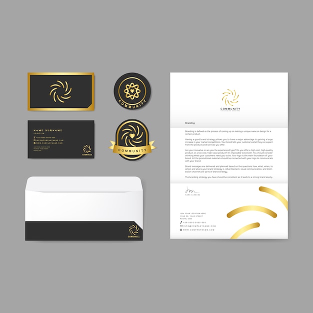 Free vector corporate identity