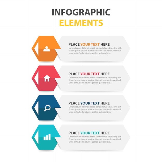 Corporate infographic elements in banner style