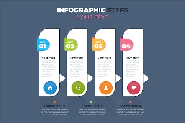 Корпоративная инфографика в плоском дизайне