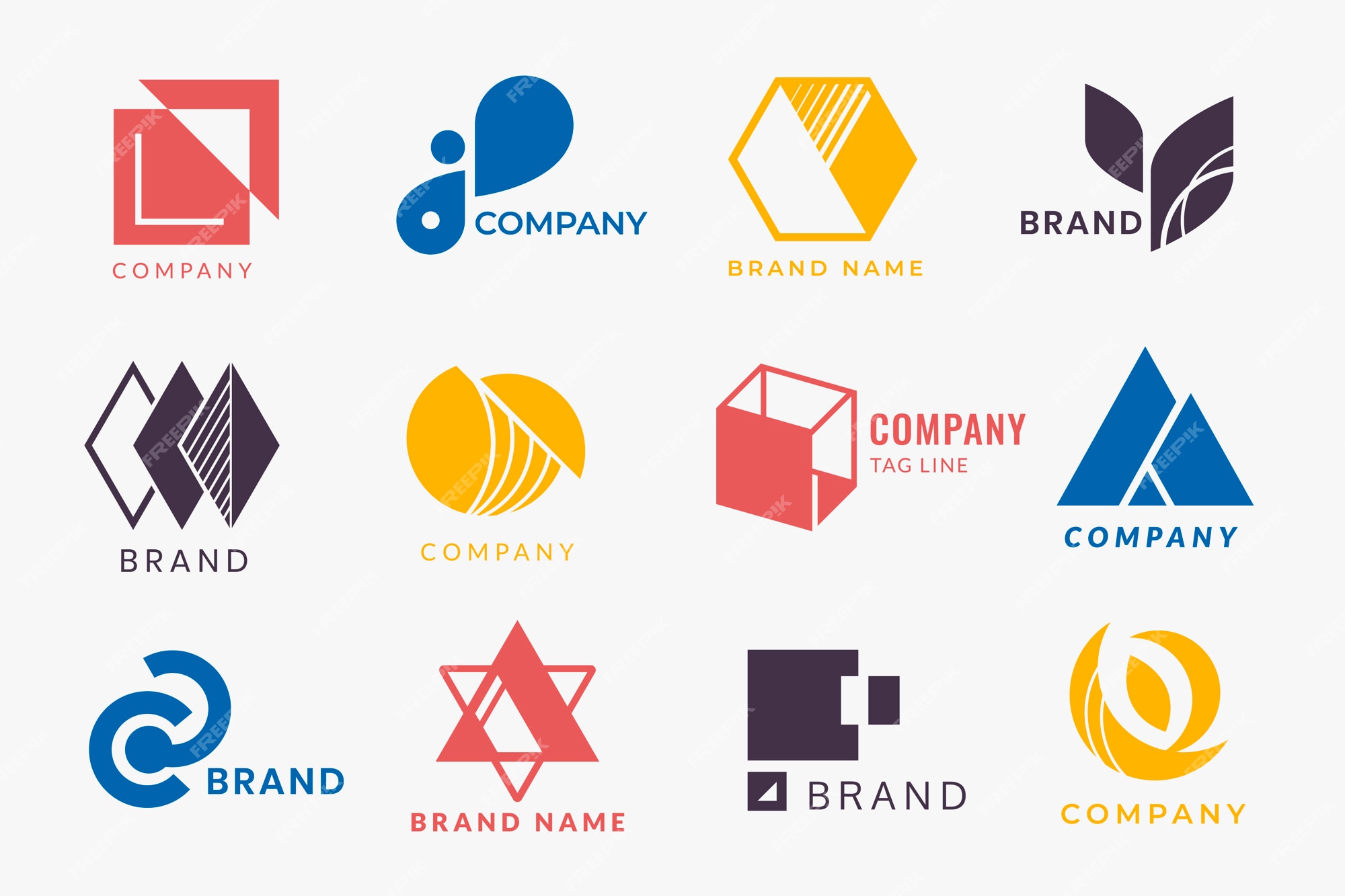 Logo templates Vectors & Illustrations for Free Download | Freepik