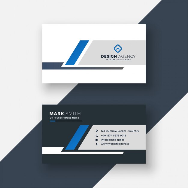 Corporate modern business card design