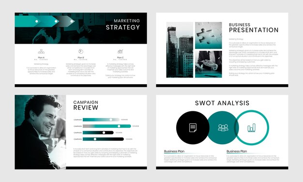 professional business plan template free download Free vector corporate profile template. modern business presentation