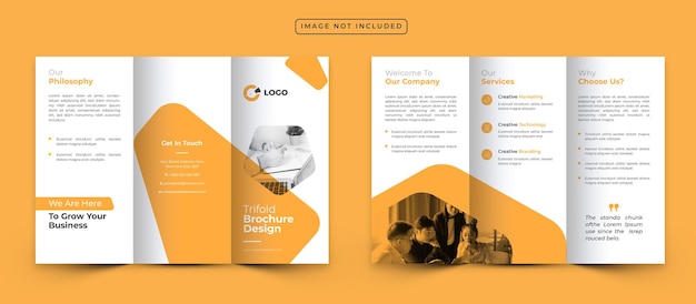 Corporate Trifold brochure template design