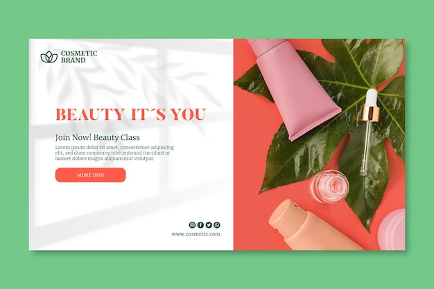 Cosmetic banner template