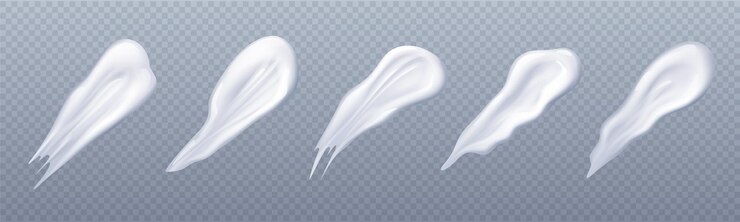 Free Vector cosmetic cream smear toothpaste smudge realistic