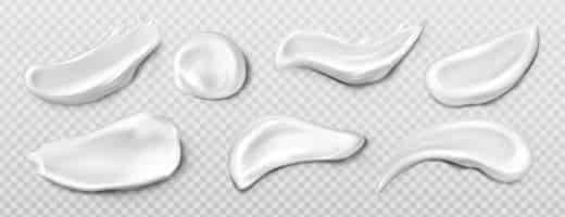 Бесплатное векторное изображение Косметический крем-мазок, смазка зубной пасты