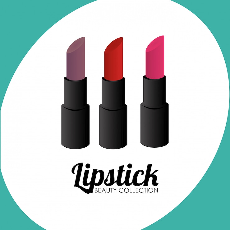 Free Vector cosmetics design over blue illustration
