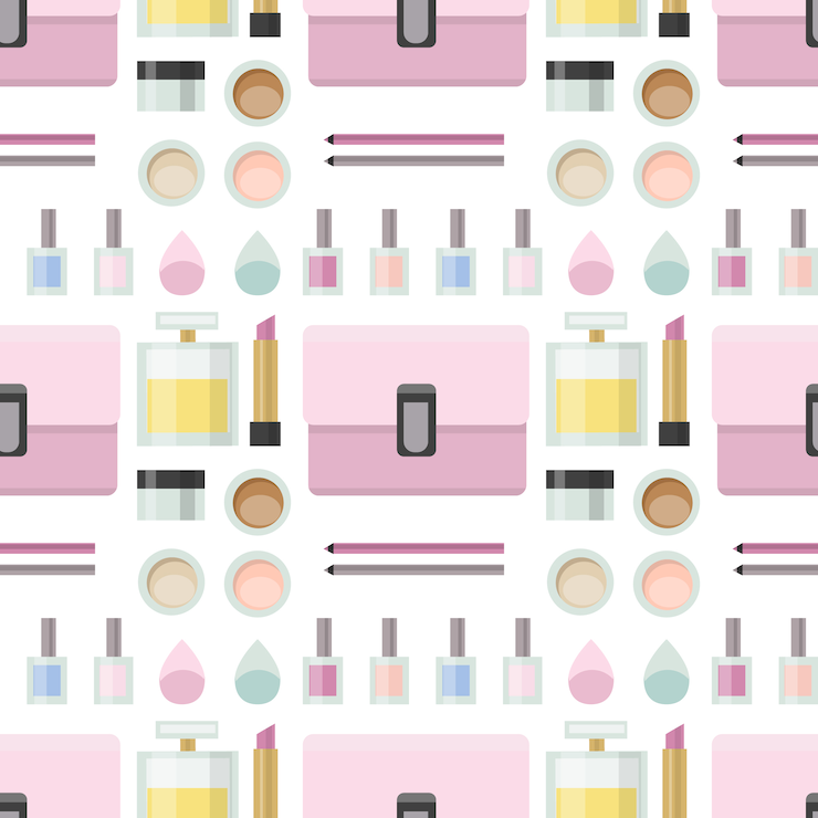 Free Vector cosmetics pattern design