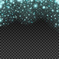 Scintille blu cosmico goccia sfondo illustrazione vettoriale