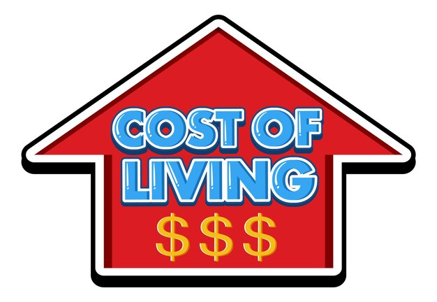 Cost of living logo design