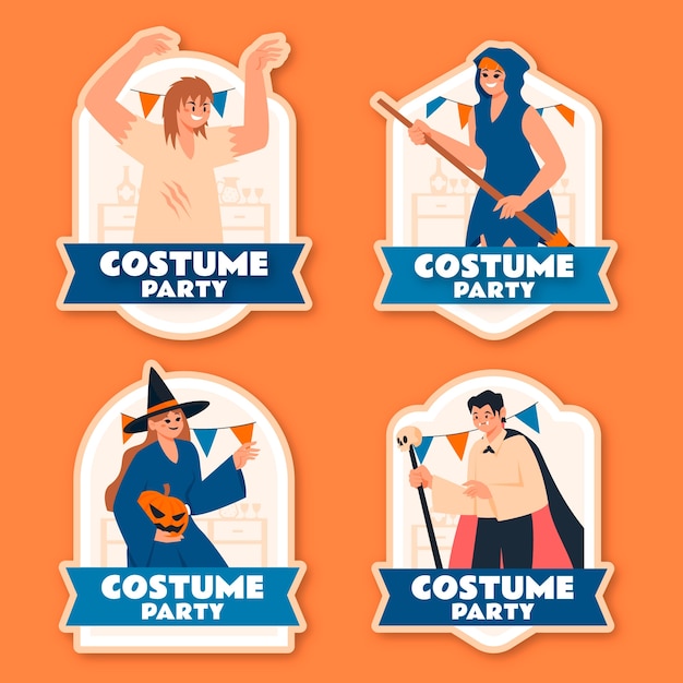 Costume party template design