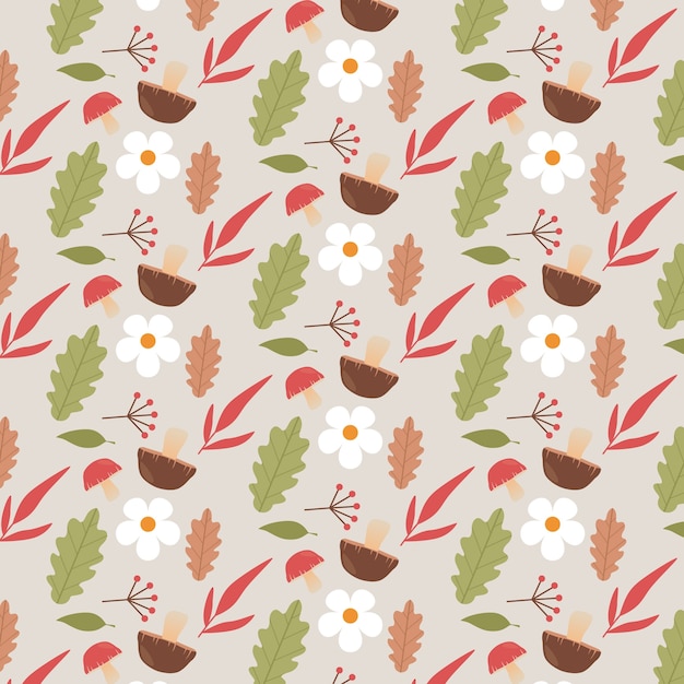 Free vector cottagecore pattern illustration