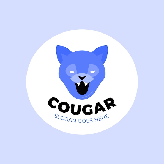 Cougar branding logo template